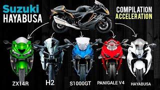 Hayabusa ️ ZX14R ️ H2 ️ GSX S1000GT ️ Panigale V4 ️ Hayabusa New | 0-300kph Acceleration