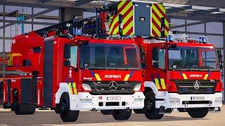 Emergency Call 112 - Hainaut-Est New Skins Fire Brigade Truck and Ambulance First Responding! 4K