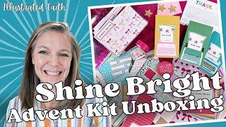 Unboxing the Illustrated Faith Advent Kit 2024 | "Shine Bright" 