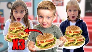 I ATE 3x MY BROTHERS DIET FOR 24 hours! *Bad Idea*