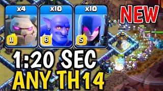 Th14 Golem Bowler Witch Attack With 10 Zap Spell | Best Th14 Attack Strategy in Clash of Clans