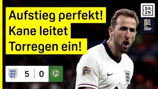 Schützenfestival! Irland bricht in Unterzahl ein: England - Irland 5:0 | UEFA Nations League | DAZN