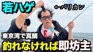 【釣れなければ即坊主】若ハゲが髪の毛を賭けて東京湾で真鯛釣りチャレンジ