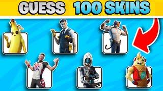 Guess 100 FORTNITE SKINS From Easy To Hard