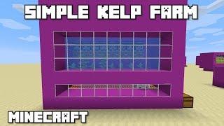 Minecraft 1.15. Simple KELP FARM Tutorial.