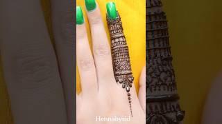 fingers mehndi design #hennabysid #shinewithshorts #shorts