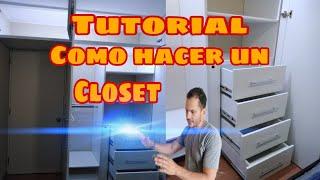 Fácil y sencillo, tutorial como hacer un closet de melamina #melamine #closet #modernos