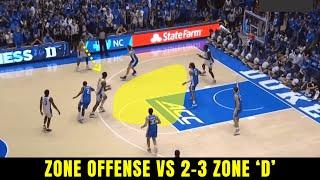 How to beat a 2-3 zone defense - attacking the middle