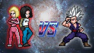 Android 17 & 18 Vs Gohan Beast - Mugen Legendary OP Battle