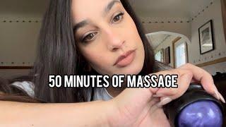 ASMR 50K SPECIAL PT. 1: MASSAGE ‍️ (with & without Tad, TIMESTAMPS included!!)