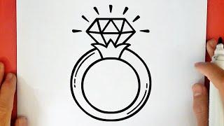 HOW TO DRAW A DIAMOND RING