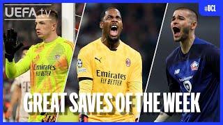 #UCL Great Saves Matchday 4 | Trubin, Maignan, Chevalier...