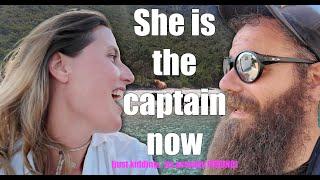 She is the captain now! From Itaca to Kefalonia on 27knots of wind. Sailing SV GOAT Ep 32