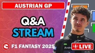 Q&A STREAM - AUSTRIAN GP ⏰ | F1 Fantasy 2025 Tips and Advice