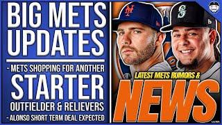 BIG Mets Updates: Mets ACTIVE For Starter, Outfielder & Relievers, Alonso Short Term Contract Likely