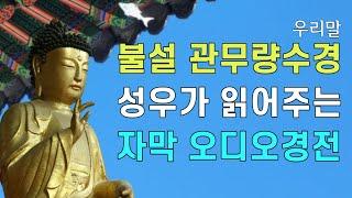 불설 관무량수경 우리말 고혜선 성우가 독송하는 자막 오디오경전 정토삼부경