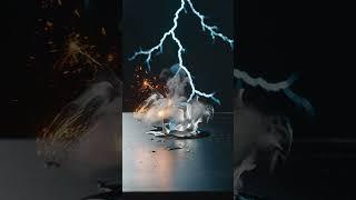 Lightning ️ vs Ice Cube | Ultra Slow-Mo Macro Loop