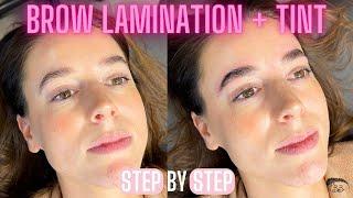 LAMINATION + BROW TINT PROCESS Step by Step (using Thuya and Brow Code)