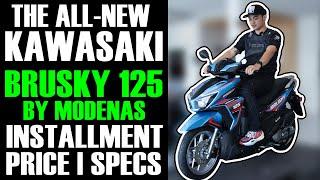 Pinaka Bagong Scooter ni Kawasaki Brusky 125 by Modenas | Installment Price | Specs