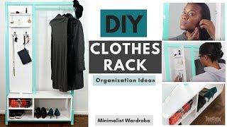 DIY Minimalist Clothes Rack | Closet Organization Ideas (2018)
