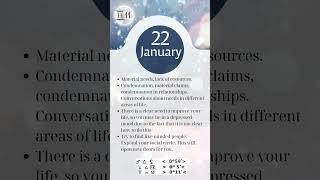 January 22 - Astrological CALENDAR for every day from astro-psychologist Natalia Kami #horoscope