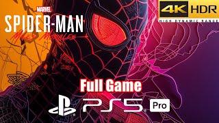 Marvel's Spider Man Miles Morales PS5 Pro | Full Game Walkthrough in 4K HDR 60FPS (Must Play #32)