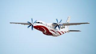 Iran's first transport turboprop - HESA Simourgh Flying Display at Kish Airshow 2024