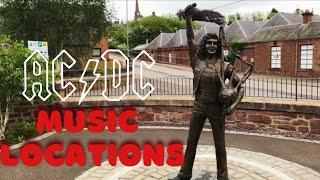 AC/DC’s Bon Scott statue in Kirriemuir and his mysterious death.