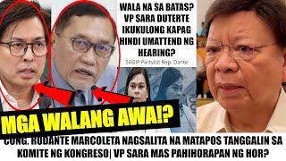 Matapos TANGGALIN sa KOMITE| MARCOLETA IBINULGAR ang MAITIM NA BALAK ng KONGRESO| VP SARA IKUKULONG?