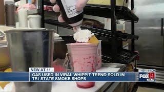 Gas used in viral whippit trend being sold in Tri-State smoke shops