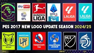 PES 2017 I New Logo Update Season 2024/2025 - (Competition & League & Club)