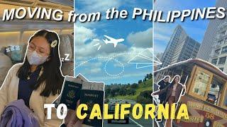 travel w/ me: moving to CALIFORNIA from the PHILIPPINES (vlog)   ˶ᵔ ᵕ ᵔ˶