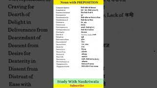 preposition English grammar|use of preposition words with noun & verbs #preposition #englishgrammar
