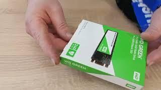 Распаковка Western Digital Green SSD 240GB M.2 2280 SATAIII 3D NAND (TLC) (WDS240G2G0B) из Rozetka