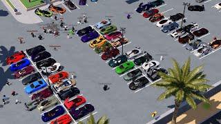 Driving Empire 100 Players Car Meet! | Roblox Car Meets