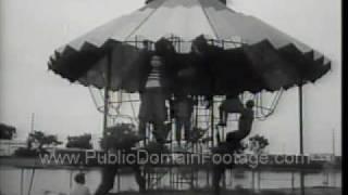 Children at Playground Public Domain Archival Stock Footage - www.PublicDomainFootage.com