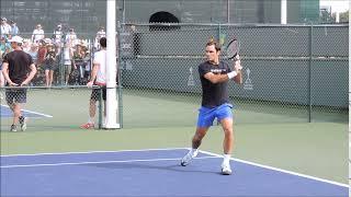 Federer slice return