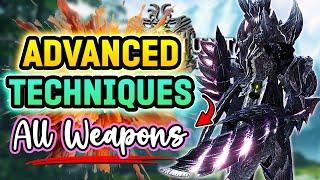 ADVANCED Techniques for EVERY Weapon in Monster Hunter World