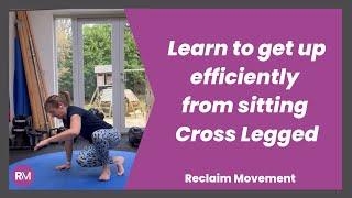 How to get up and down off the floor Safely | CROSS SIT PIVOT GET UP MOVEMENT