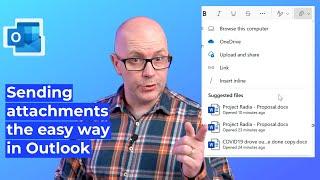 Sending attachments the easy way in Outlook