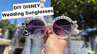 DIY Disney Wedding Sunglasses Mickey and Minnie Just Married