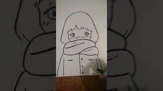 snow girl sketch  #skatingreaction #satisfya #song #viral #sushma sketch #shotsviral