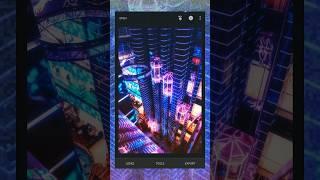 Create Cyberpunk Light in Snapseed Photo Editor | #shortsfeed