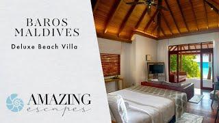 Baros Maldives - Deluxe Beach Villa Walkthrough | Maldives Luxury Resorts