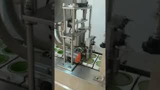 Juice cup filling and sealing machine for jelly beverage water