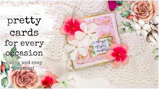 CARDMAKING FOR BEGINNERS!  Super Easy Card for Every Occasion!