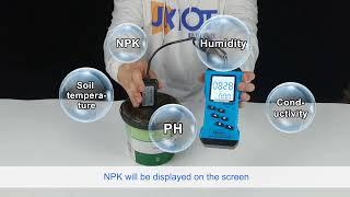 Soil detector, accurate detection of soil fertility, soil moisture, soil PH, NPK