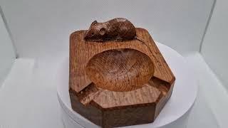 Original Mouseman furniture/ashtray.   Robert Mouseman Thompson