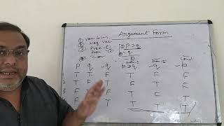 Symbolic Logic  02, Test Argument Form Validity Or Invalidity  By Truth Tables 1