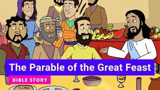 🟡 BIBLE stories for kids - The Parable of the Great Feast (Primary Y.A Q4 E9)  #gracelink